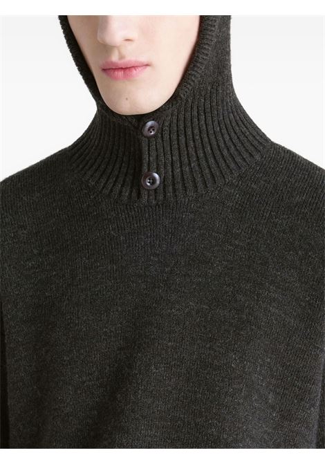 hooded sweater unisex dark chocolate LEMAIRE | TO1475 LK1028BR507